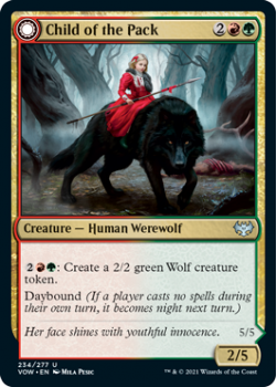 Child of the Pack // Savage Packmate (FOIL) : 234/277 INNISTRAD CRIMSON VOW - Magic the Gathering Single Card