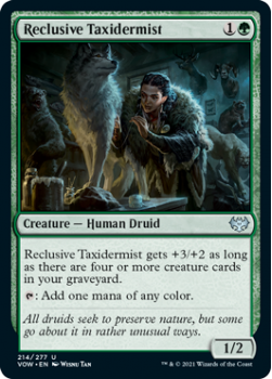 Reclusive Taxidermist (FOIL) : 214/277 INNISTRAD CRIMSON VOW - Magic the Gathering Single Card