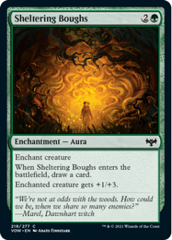 Sheltering Boughs (FOIL) : 218/277 INNISTRAD CRIMSON VOW - Magic the Gathering Single Card