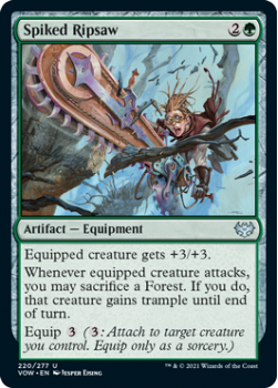 Spiked Ripsaw (FOIL) : 220/277 INNISTRAD CRIMSON VOW - Magic the Gathering Single Card