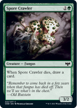 Spore Crawler (FOIL) : 222/277 INNISTRAD CRIMSON VOW - Magic the Gathering Single Card