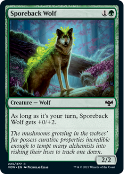 Sporeback Wolf (FOIL) : 223/277 INNISTRAD CRIMSON VOW - Magic the Gathering Single Card