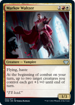 Markov Waltzer (FOIL) : 242/277 INNISTRAD CRIMSON VOW - Magic the Gathering Single Card