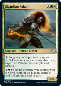 Sigardian Paladin (FOIL) : 247/277 INNISTRAD CRIMSON VOW - Magic the Gathering Single Card