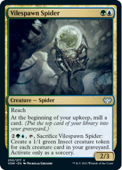 Vilespawn Spider (FOIL) : 250/277 INNISTRAD CRIMSON VOW - Magic the Gathering Single Card