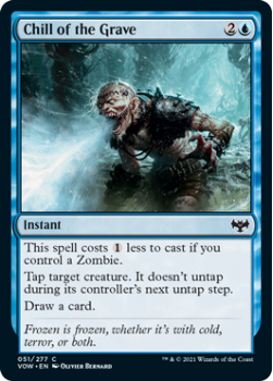 Chill of the Grave : 051/277 INNISTRAD CRIMSON VOW - Magic the Gathering Single Card