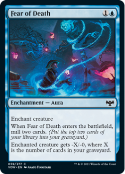 Fear of Death : 059/277 INNISTRAD CRIMSON VOW - Magic the Gathering Single Card