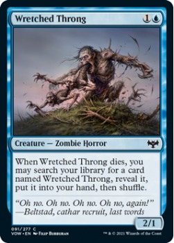 Wretched Throng (FOIL) : 091/277 INNISTRAD CRIMSON VOW - Magic the Gathering Single Card