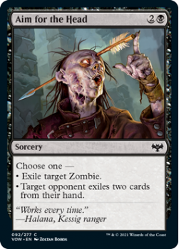 Aim for the Head (FOIL) : 092/277 INNISTRAD CRIMSON VOW - Magic the Gathering Single Card