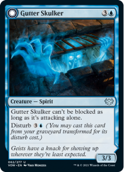 Gutter Skulker // Gutter Shortcut : 062/277 INNISTRAD CRIMSON VOW - Magic the Gathering Single Card