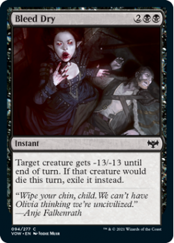 Bleed Dry : 094/277 INNISTRAD CRIMSON VOW - Magic the Gathering Single Card