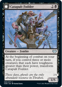 Catapult Fodder // Catapult Captain (FOIL) : 099/277 INNISTRAD CRIMSON VOW - Magic the Gathering Single Card