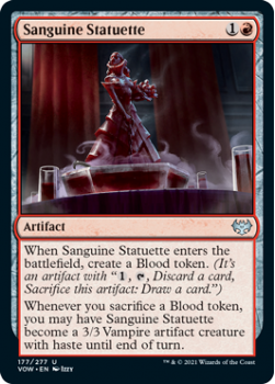 Sanguine Statuette (FOIL) : 177/277 INNISTRAD CRIMSON VOW - Magic the Gathering Single Card