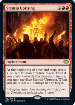 Stensia Uprising (FOIL) : 178/277 INNISTRAD CRIMSON VOW - Magic the Gathering Single Card