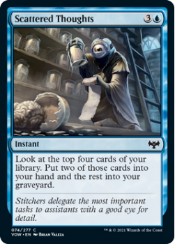 Scattered Thoughts : 074/277 INNISTRAD CRIMSON VOW - Magic the Gathering Single Card