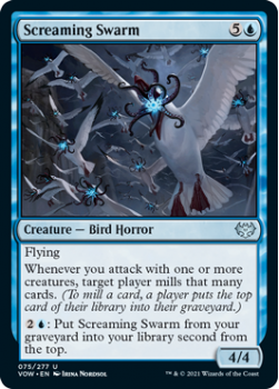Screaming Swarm : 075/277 INNISTRAD CRIMSON VOW - Magic the Gathering Single Card