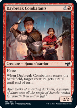 Daybreak Combatants (FOIL) : 153/277 INNISTRAD CRIMSON VOW - Magic the Gathering Single Card