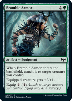 Bramble Armor (FOIL) : 188/277 INNISTRAD CRIMSON VOW - Magic the Gathering Single Card
