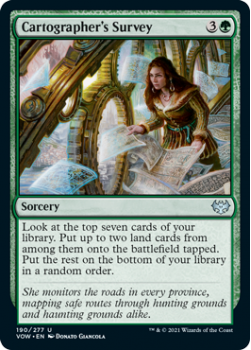 Cartographer's Survey (FOIL) : 190/277 INNISTRAD CRIMSON VOW - Magic the Gathering Single Card
