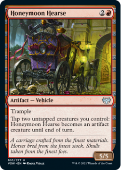 Honeymoon Hearse (FOIL) : 160/277 INNISTRAD CRIMSON VOW - Magic the Gathering Single Card