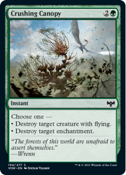 Crushing Canopy (FOIL) : 194/277 INNISTRAD CRIMSON VOW - Magic the Gathering Single Card
