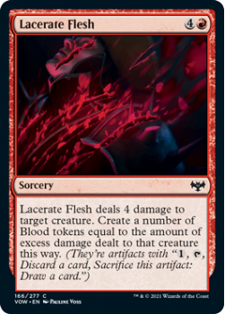 Lacerate Flesh (FOIL) : 166/277 INNISTRAD CRIMSON VOW - Magic the Gathering Single Card