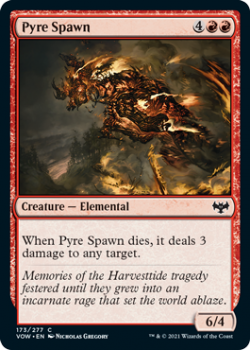 Pyre Spawn (FOIL) : 173/277 INNISTRAD CRIMSON VOW - Magic the Gathering Single Card