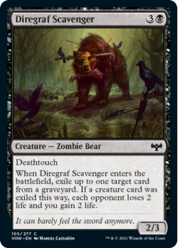 Diregraf Scavenger (FOIL) : 105/277 INNISTRAD CRIMSON VOW - Magic the Gathering Single Card