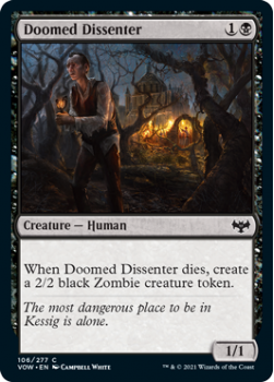 Doomed Dissenter (FOIL) : 106/277 INNISTRAD CRIMSON VOW - Magic the Gathering Single Card
