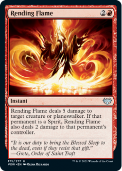 Rending Flame (FOIL) : 175/277 INNISTRAD CRIMSON VOW - Magic the Gathering Single Card