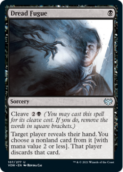 Dread Fugue (FOIL) : 107/277 INNISTRAD CRIMSON VOW - Magic the Gathering Single Card