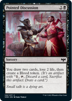 Pointed Discussion (FOIL) : 126/277 INNISTRAD CRIMSON VOW - Magic the Gathering Single Card