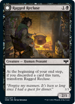 Ragged Recluse // Odious Witch (FOIL) : 127/277 INNISTRAD CRIMSON VOW - Magic the Gathering Single Card