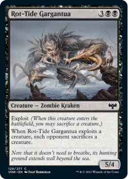 Rot-Tide Gargantua (FOIL) : 129/277 INNISTRAD CRIMSON VOW - Magic the Gathering Single Card