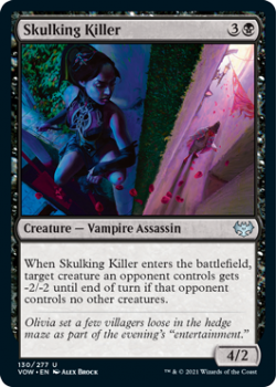 Skulking Killer (FOIL) : 130/277 INNISTRAD CRIMSON VOW - Magic the Gathering Single Card