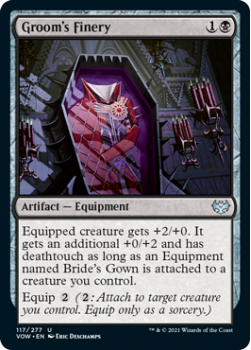 Groom's Finery (FOIL) : 117/277 INNISTRAD CRIMSON VOW - Magic the Gathering Single Card