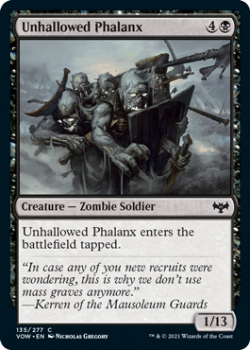 Unhallowed Phalanx (FOIL) : 135/277 INNISTRAD CRIMSON VOW - Magic the Gathering Single Card