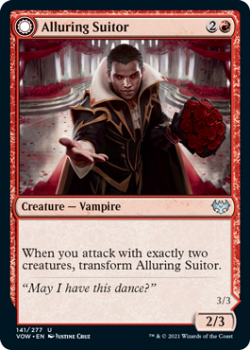 Alluring Suitor // Deadly Dancer (FOIL) : 141/277 INNISTRAD CRIMSON VOW - Magic the Gathering Single Card