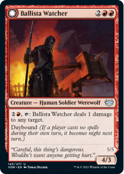 Ballista Watcher // Ballista Wielder (FOIL) : 143/277 INNISTRAD CRIMSON VOW - Magic the Gathering Single Card