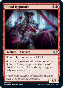 Blood Hypnotist (FOIL) : 145/277 INNISTRAD CRIMSON VOW - Magic the Gathering Single Card