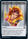 Chandra, Dressed to Kill Emblem // Blood Token (FOIL) : INNISTRAD CRIMSON VOW - Magic the Gathering Single Card