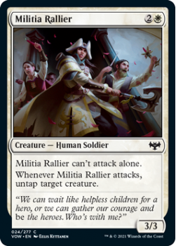 Militia Rallier : 024/277 INNISTRAD CRIMSON VOW - Magic the Gathering Single Card