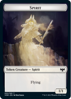 Spirit // Human Token (FOIL) : INNISTRAD CRIMSON VOW - Magic the Gathering Single Card