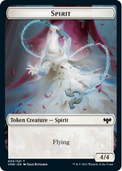 Spirit // Inset Token (FOIL) : INNISTRAD CRIMSON VOW - Magic the Gathering Single Card