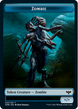 Zombie // Human Token (FOIL) : INNISTRAD CRIMSON VOW - Magic the Gathering Single Card