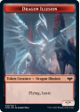 Dragon Illusion // Blood Token (FOIL) : INNISTRAD CRIMSON VOW - Magic the Gathering Single Card