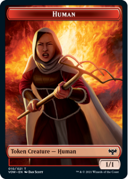 Human // Human Token (FOIL) : INNISTRAD CRIMSON VOW - Magic the Gathering Single Card