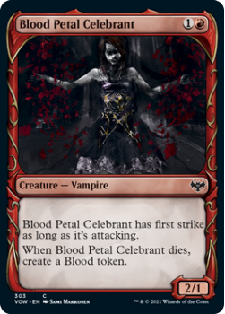 Blood Petal Celebrant (SHOWCASE) (FOIL) : 303 INNISTRAD CRIMSON VOW - Magic the Gathering Single Card