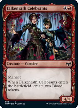 Falkenrath Celebrants (SHOWCASE) (FOIL) : 306 INNISTRAD CRIMSON VOW - Magic the Gathering Single Card