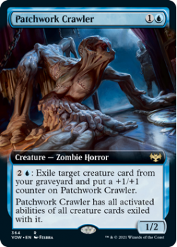 Patchwork Crawler (BORDERLESS) : 364 INNISTRAD CRIMSON VOW - Magic the Gathering Single Card